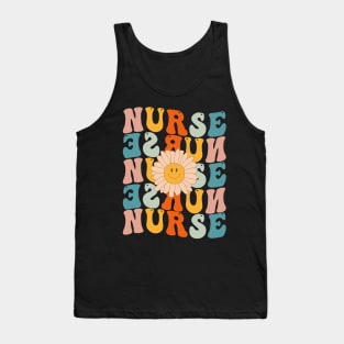 Retro Groovy Nurse Life For Women Nursing For Nurses Week Tank Top